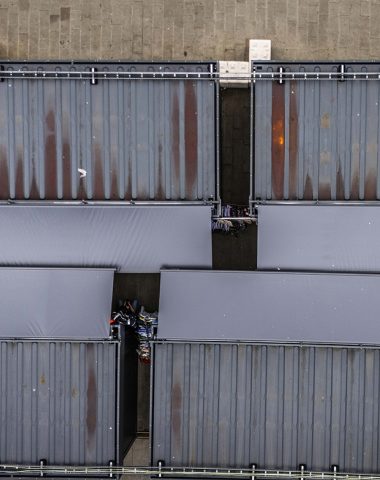 Container awnings weatherproof